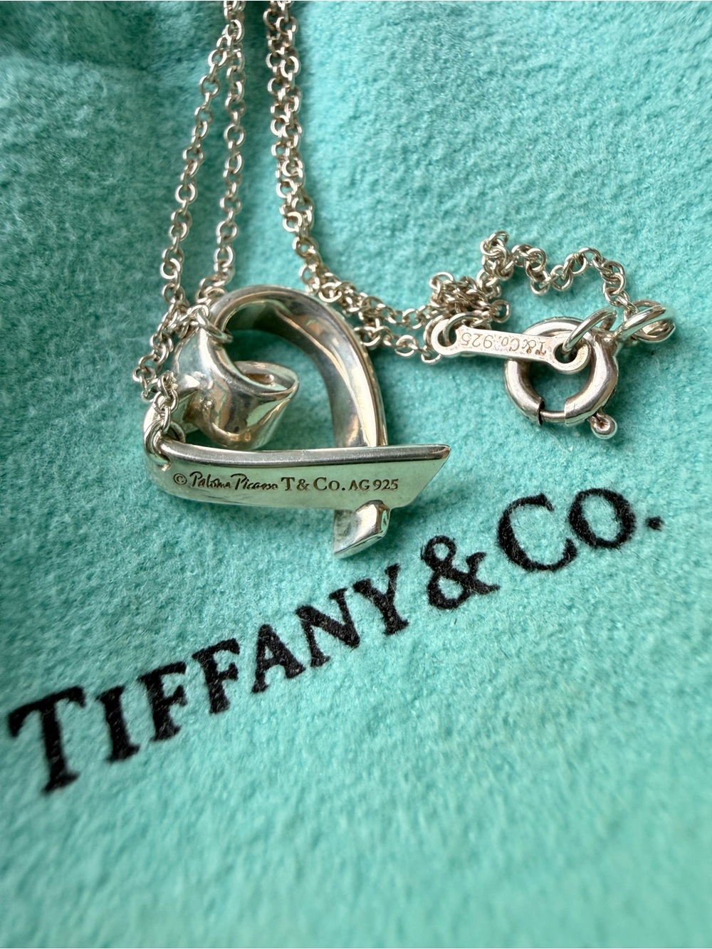 ✨ Tiffany & Co. Loving Heart “Graffiti Love” Necklace ❤️✨ Mothers Day! - Picture 5 of 11